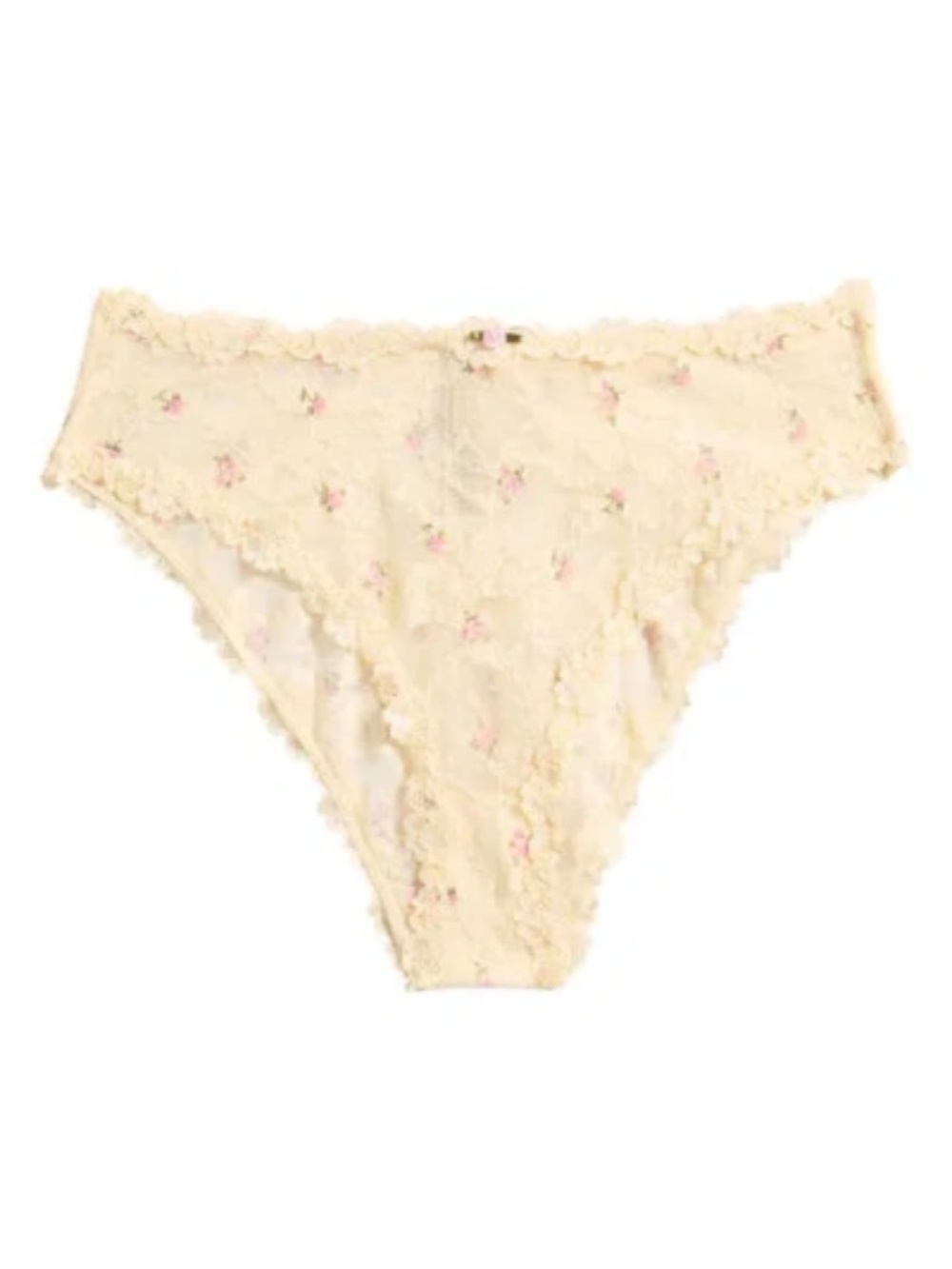 SKIMS stretch lace brief Panties butter rosebud print Size Medium